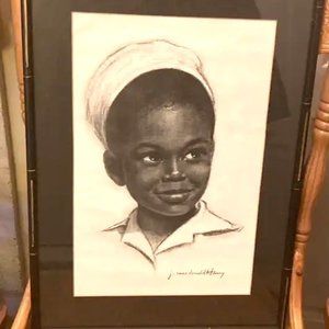 J. MacDonald Henry "Jamaican Girl" Art Piece